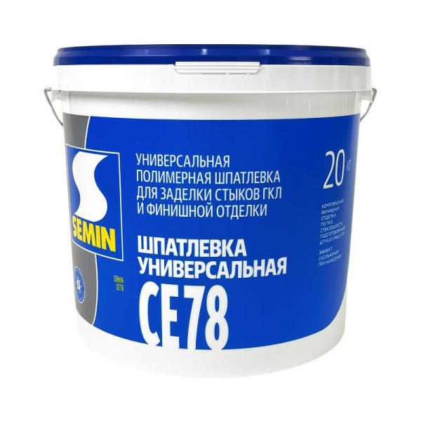Шпатлевка полимерная Semin CE 78 синяя крышка 3кг