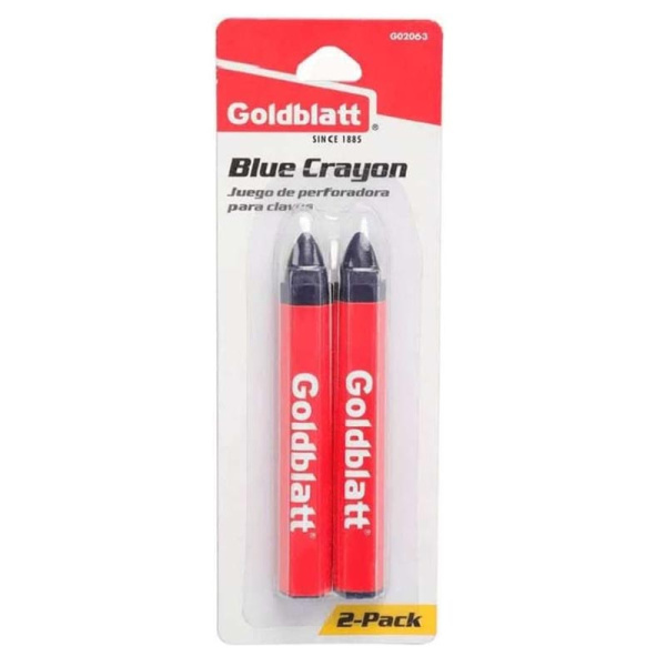 Мелки восковые для разметки синие 2 шт. Goldblatt G02063