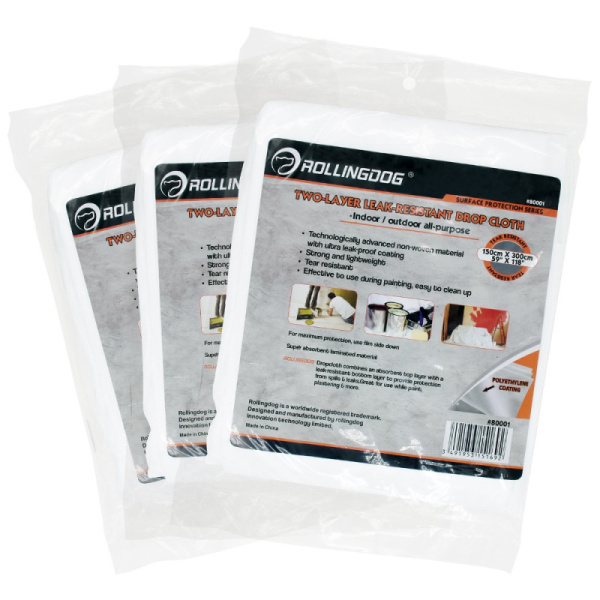 Укрывное полотно Rollingdog SURE-GUARD 55 г/м², 152x305 см, серия Professional, арт.80001 Укрывное полотно Rollingdog SURE-GUARD 55 г/м², 152x305 см, серия Professional, арт.80001