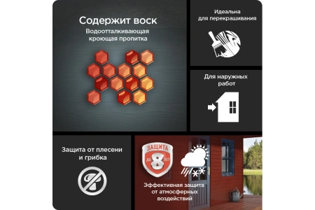 Кроющая декоративно-защитная пропитка Pinotex Original BW 2.7 л