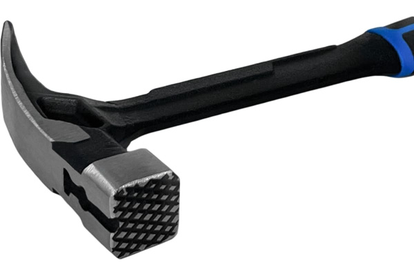 Молоток-гвоздодер 450г рукоятка цельнованная двухкомпонентная VertexTools Профессионал 10-29-450