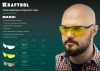 Прозрачные защитные очки KRAFTOOL BASIC открытые, защита от царапин и запотевания, UV 400