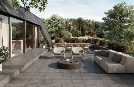 Рядовая ступень флорентинер Exagres Portland Grey 330х330х13х40мм