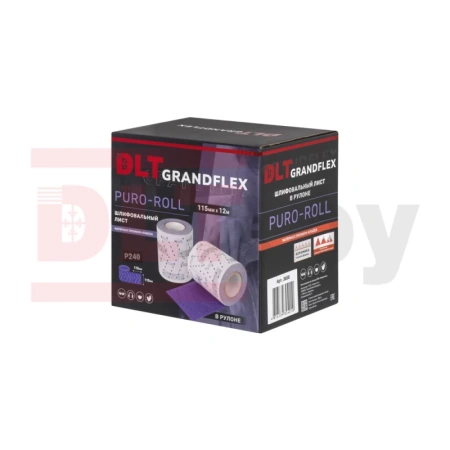 Шлифовальный лист в рулоне DLT GrandFlex PURO-ROLL P240 115мм*12м (керамика точной формы) арт. 3650