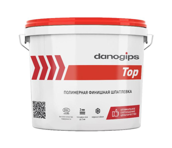 TOP шпатлевка полимерная финишная DANOGIPS 24кг