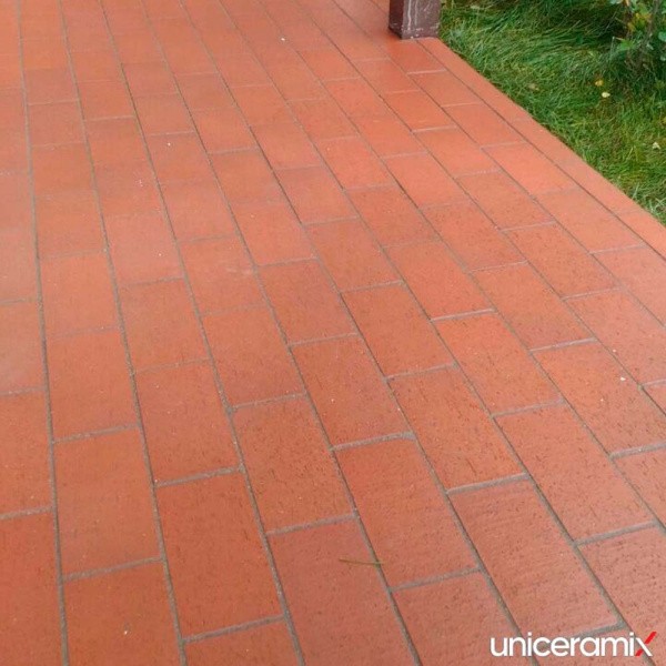 Клинкерная тротуарная плитка UniCeramix Red, 200х100х16мм