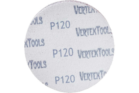 Шлифовальный круг P120 VertexTools 125мм сплошной арт.12800/1-125-120