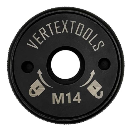 Гайка быстрозажимная для УШМ М14 с опорным фланцем VertexTools 30-40-125