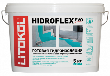 HIDROFLEX Гидроизоляция эластичная LITOKOL 5кг