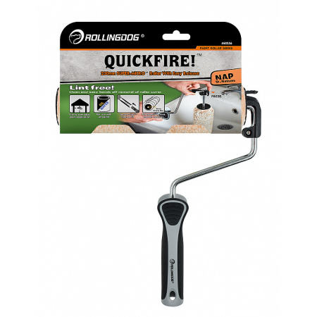 Валик с бюгелем 8мм QUICKFIRE! (конус) Rollingdog SUPER-MICRO 230мм микрофибра 9.5мм арт.60256