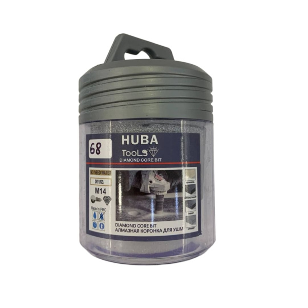 Коронка алмазная 68 мм для УШМ HUBA Tools арт. HTPro68