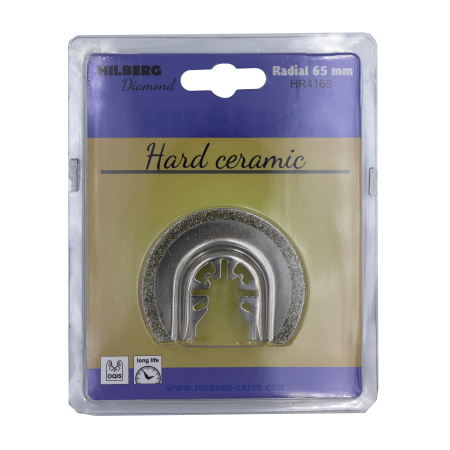 Полотно алмазное отрезное по керамике и керамограниту Hilberg Radial EI-P 65mm HR4165