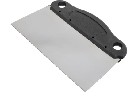 Шпатель DECOR 200 мм, зуб А1, металлич. арт. 316-8100