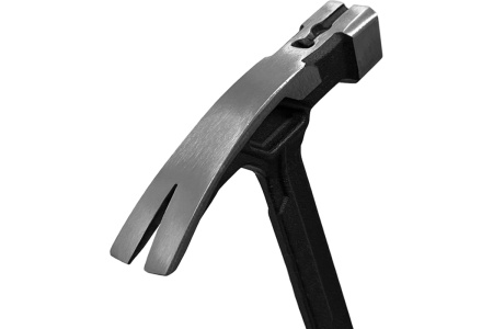 Молоток-гвоздодер 450г рукоятка цельнованная двухкомпонентная VertexTools Профессионал 10-29-450