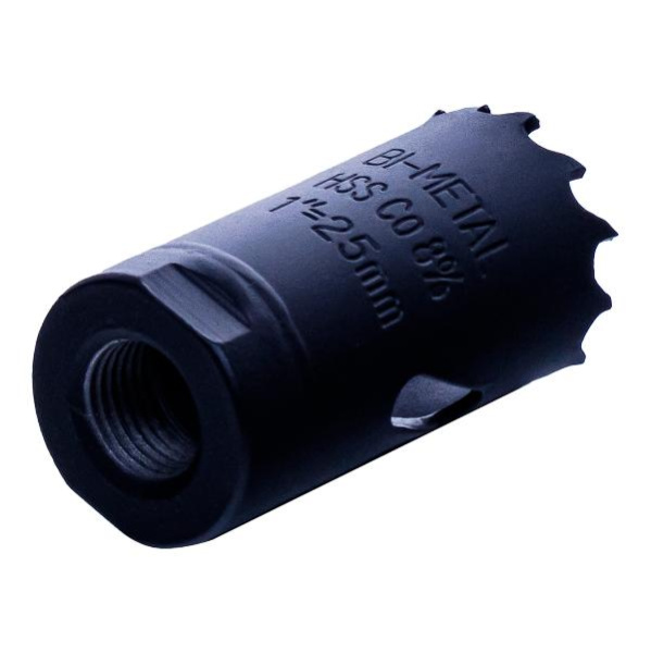 Коронка биметаллическая по металлу 25мм, крупный зуб, Hilberg Bi-Metal Cobalt 8% (М42), CML025