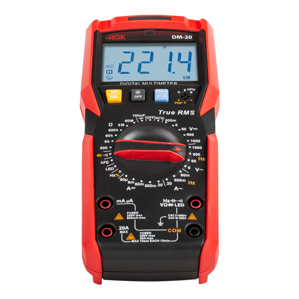 Мультиметр цифровой RGK DM-20, 776455