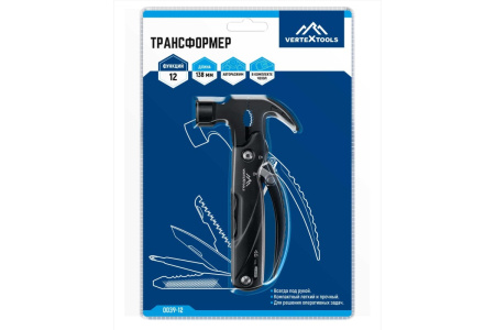 Трансформер 12 функций VertexTools 0039-12