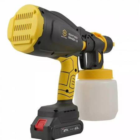 Краскопульт аккумуляторный Schtaer S642B-18 сопло 1.8
