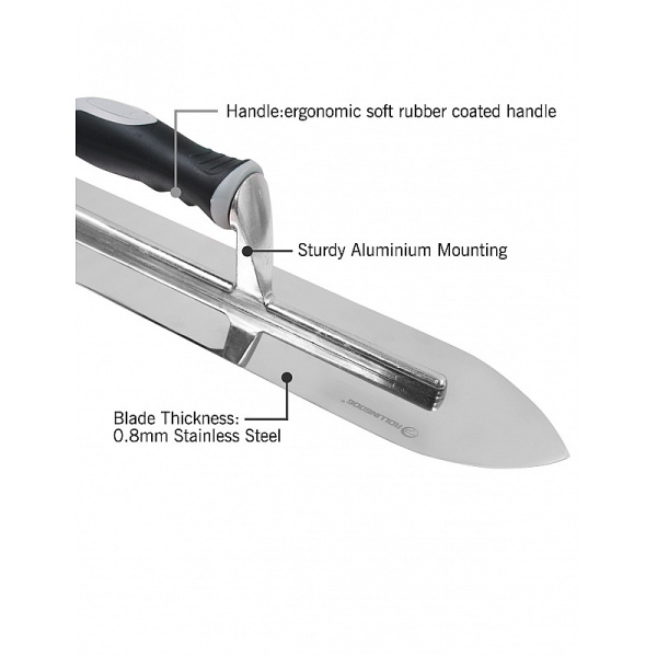 Гладилка штукатурная заостренная 400х100мм Rollingdog арт. 50148