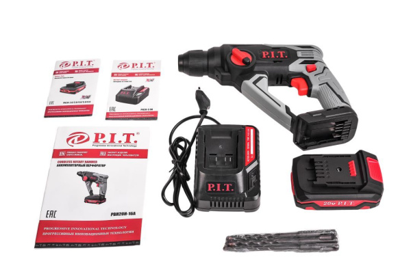 Перфоратор P.I.T. PBH20H-16A/1 бесщеточн., One Power Li-ion 20V, 2Ah Перфоратор P.I.T. PBH20H-16A/1 бесщеточн., One Power Li-ion 20V, 2Ah