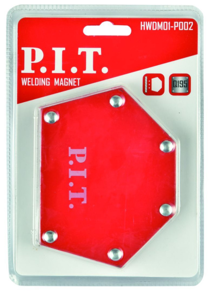 Угольник магнитный сварочный P.I.T. корпус 17,5мм, толщ. стенок 2,3 мм, HWDM01-P002