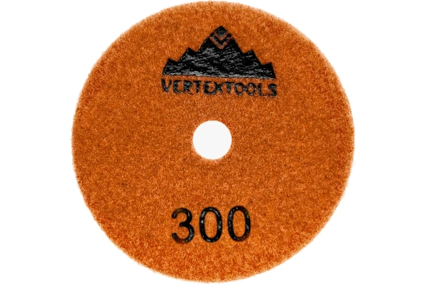 АГШК 100мм Черепашка, №300 для сухой шлифовки VertexTools 13-100-300