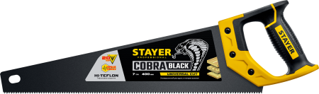 Ножовка по дереву универсальная STAYER Cobra Black, 400 мм Professional арт. 2-15081-40