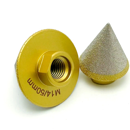 Фреза алмазная конусная 2-35мм, М14