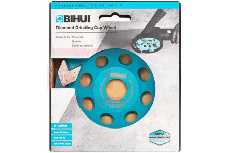 Чашка шлифовальная BIHUI ARROW 125мм/M14 DCWA5