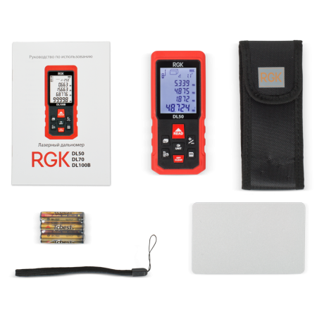 Лазерный дальномер 50м RGK DL50, 4610011873904