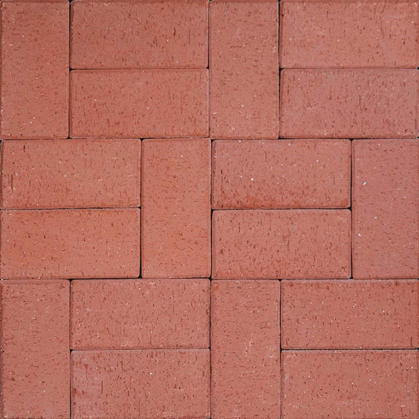 Клинкерная тротуарная плитка UniCeramix Red, 200х100х16мм