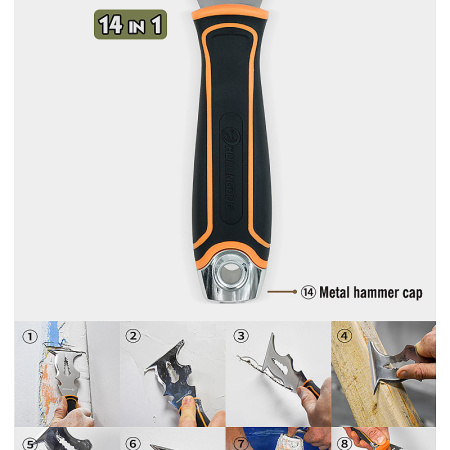 Скребок многофункциональный 14 в 1 Rollingdog, серия Elite, арт.50417