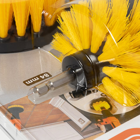 Набор насадок-щеток на дрель Tactix, 3шт, арт.447303 Набор насадок-щеток на дрель Tactix, 3шт, арт.447303