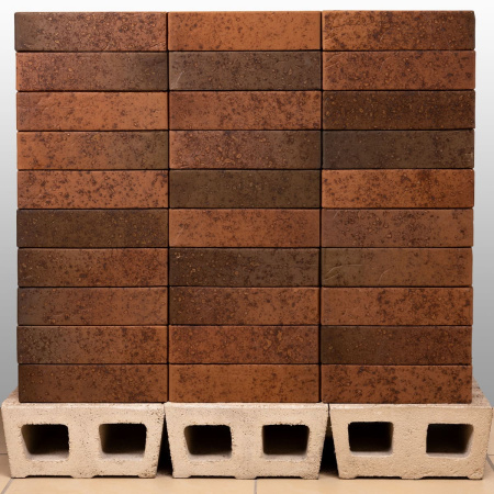 Облицовочный кирпич Тайга морион на заре скала 1НФ 250х65х120 мм