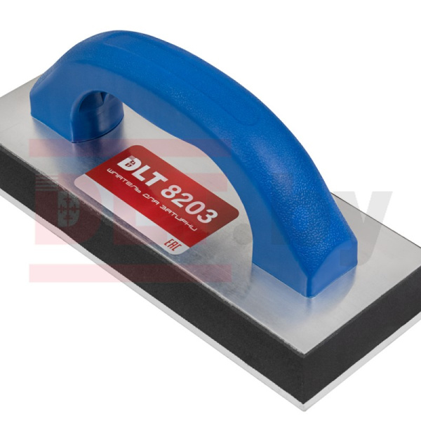 Шпатель для затирки каучуковый прямоугольный 240х100мм, DLT 8203