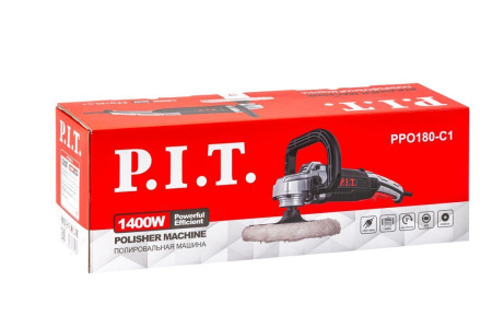 Полировальная шлифмашина P.I.T. PPO180-C1, 1400 Вт, 600-3500 об./мин
