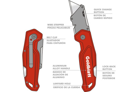 Нож складной сверхмощный Goldblatt G08210