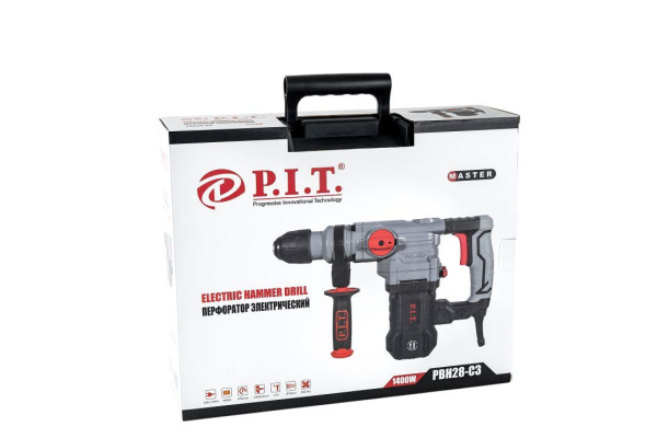 Перфоратор P.I.T. PBH28-С3, щеточный/220В, SDS-plus, 1400 Вт