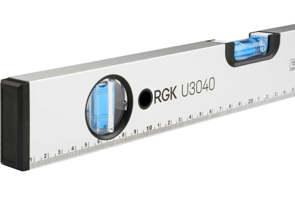 Уровень пузырьковый 400мм, 3 глазка, U3040 RGK, 751995
