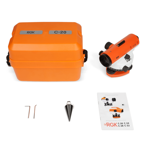 Оптический нивелир RGK С-20 (Госреестрр), 4610011870545