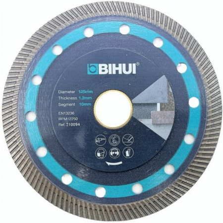 Алмазный диск BIHUI SUPER THIN TURBO 125мм/1,2мм арт.DCBN5