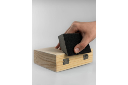 Губка абразивная шлифовальная P320 100х68х42х26мм, VertexTools 100-68-320 