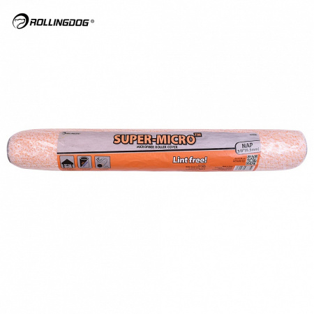 Валик 457мм (18") Rollingdog SUPER-MICRO Ø38 мм/10 мм микрофибра 9,5мм арт. 00395