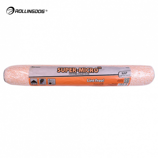Валик 457мм (18") Rollingdog SUPER-MICRO Ø38 мм/10 мм микрофибра 9,5мм арт. 00395