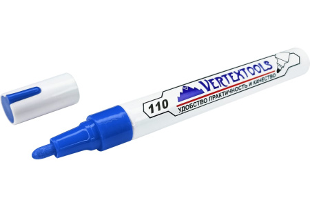 Строительный маркер-краска VertexTools синий арт.0020-03-03