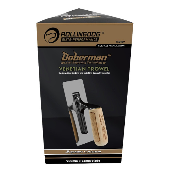 Венецианская кельма Rollingdog DOBERMAN 200х75мм, серия Elite, арт.50489