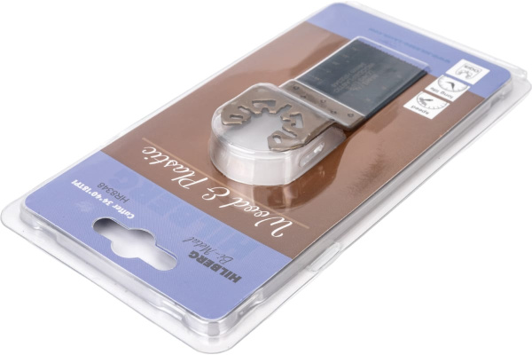 Полотно пильное погружное по древесине и пластику Hilberg Bi-M 34х40х18TPI HR8348