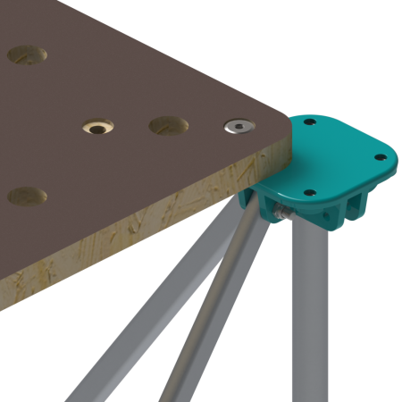 Подстолье складное ANT 60х60см со столешницей Lossew Q4 (комплект)