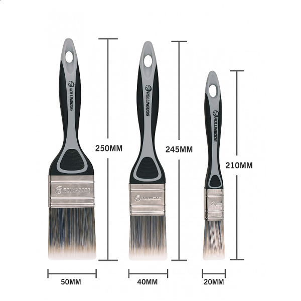 Набор кистей BT1000 20/40/40/50/50 мм, полиэстер, серия Professional, Rollingdog арт.10440