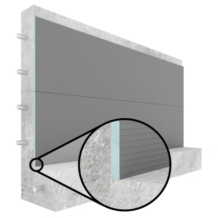 Панель теплоизоляционная конструкционная односторонняя Teplofom+ 100 XPS 2500х600х100мм